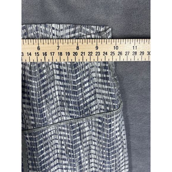 Lululemon Wunder Under Legging Women's 4 Gray Jacquard Elastic Waist Performance - Picture 5 of 8